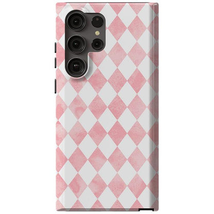 Queen of Diamonds | Pink Watercolor Case