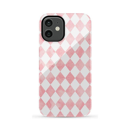 Queen of Diamonds | Pink Watercolor Case