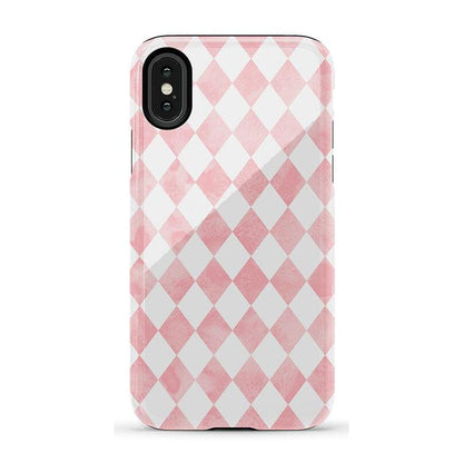 Queen of Diamonds | Pink Watercolor Case
