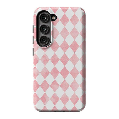 Queen of Diamonds | Pink Watercolor Case