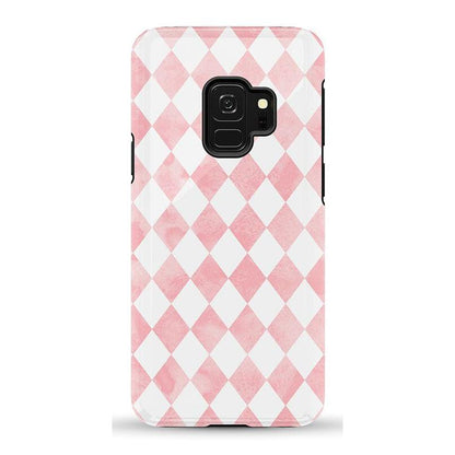 Queen of Diamonds | Pink Watercolor Case