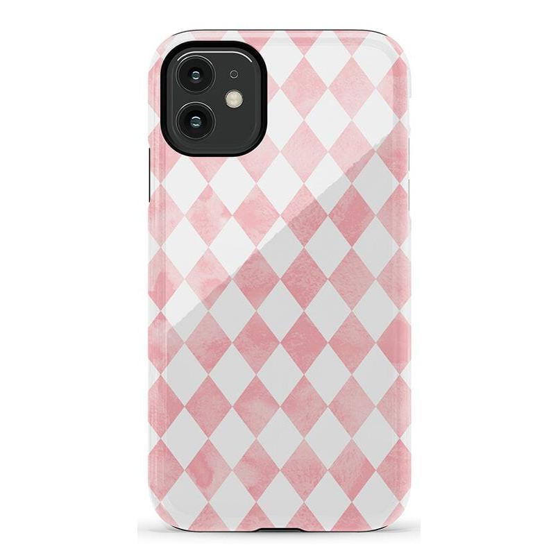 Queen of Diamonds | Pink Watercolor Case