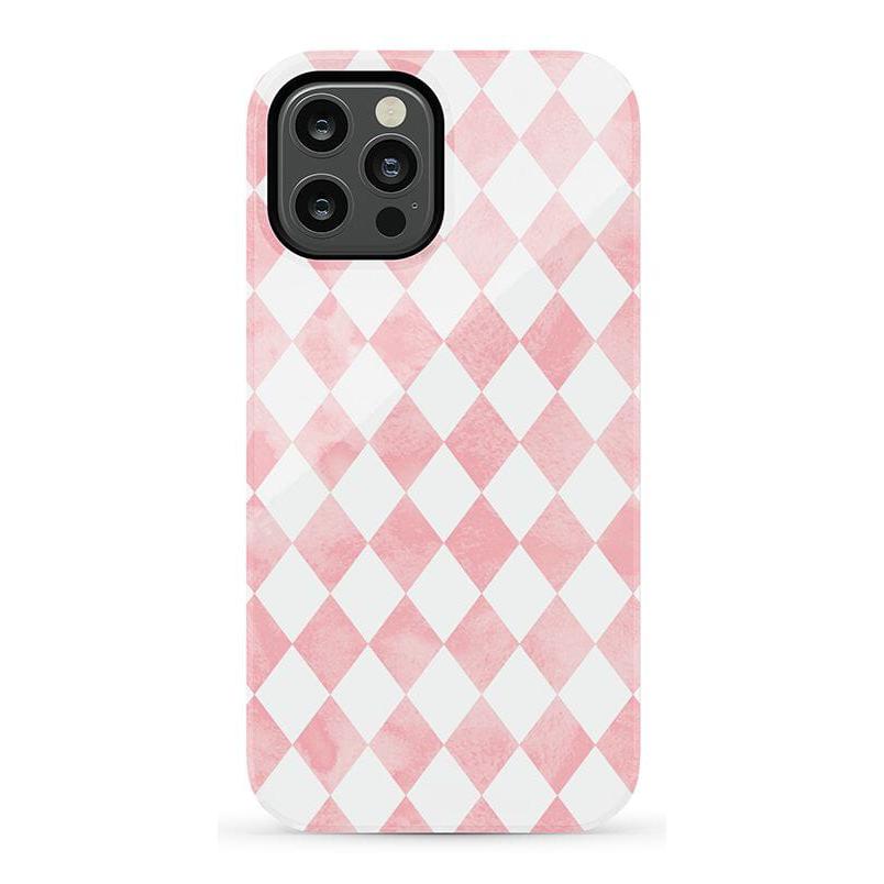 Queen of Diamonds | Pink Watercolor Case