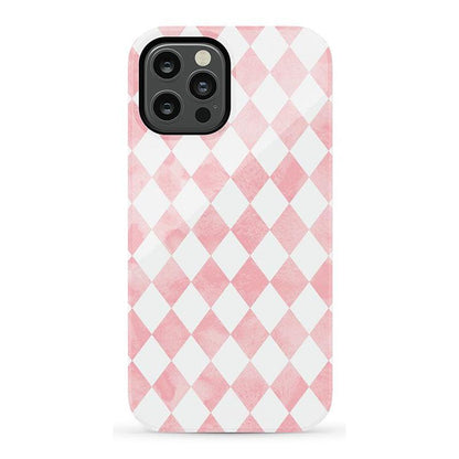 Queen of Diamonds | Pink Watercolor Case
