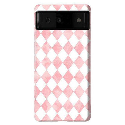Queen of Diamonds | Pink Watercolor Case