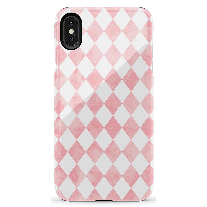 Queen of Diamonds | Pink Watercolor Case