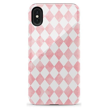 Queen of Diamonds | Pink Watercolor Case