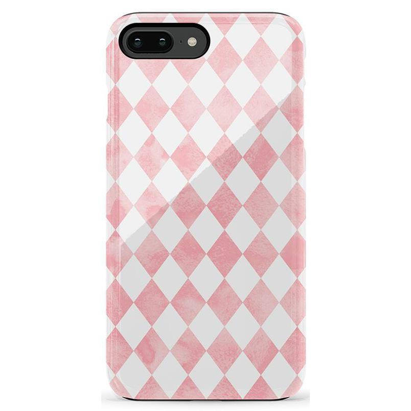 Queen of Diamonds | Pink Watercolor Case
