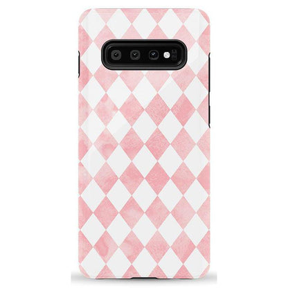 Queen of Diamonds | Pink Watercolor Case