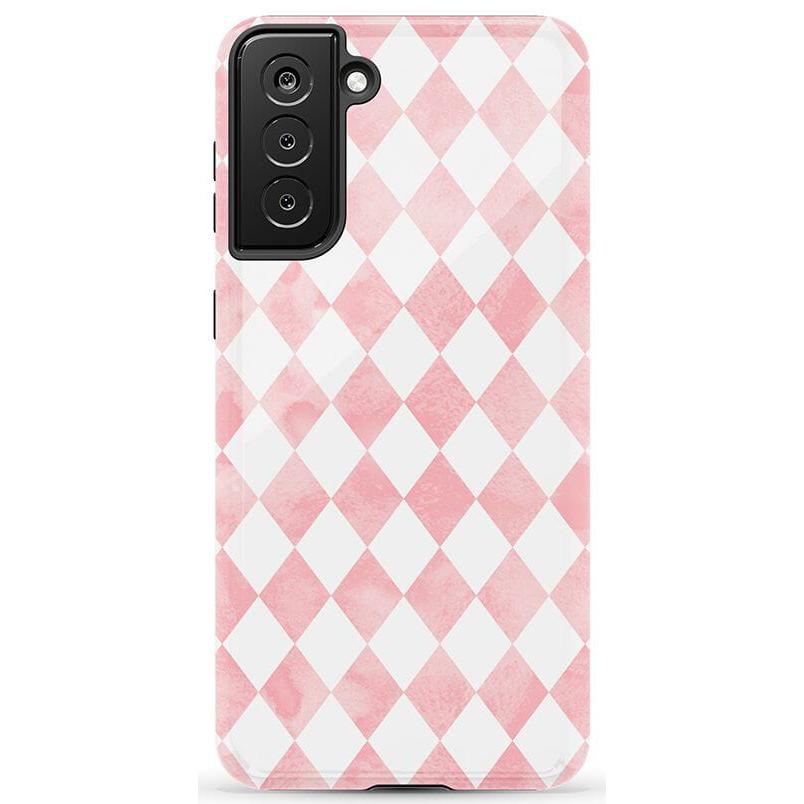 Queen of Diamonds | Pink Watercolor Case
