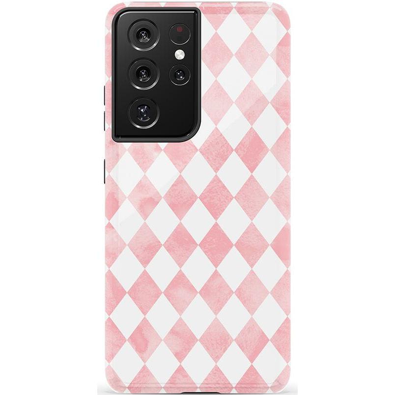 Queen of Diamonds | Pink Watercolor Case