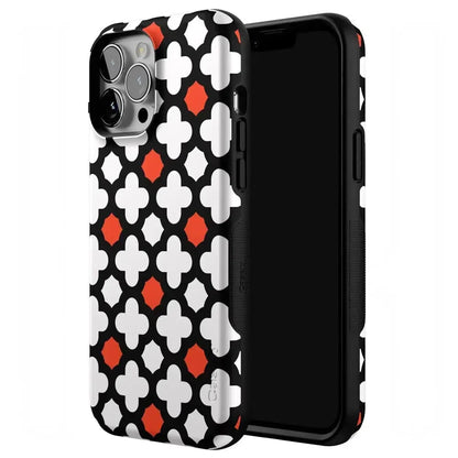 Red Lattice Tile | High Contrast Design Case