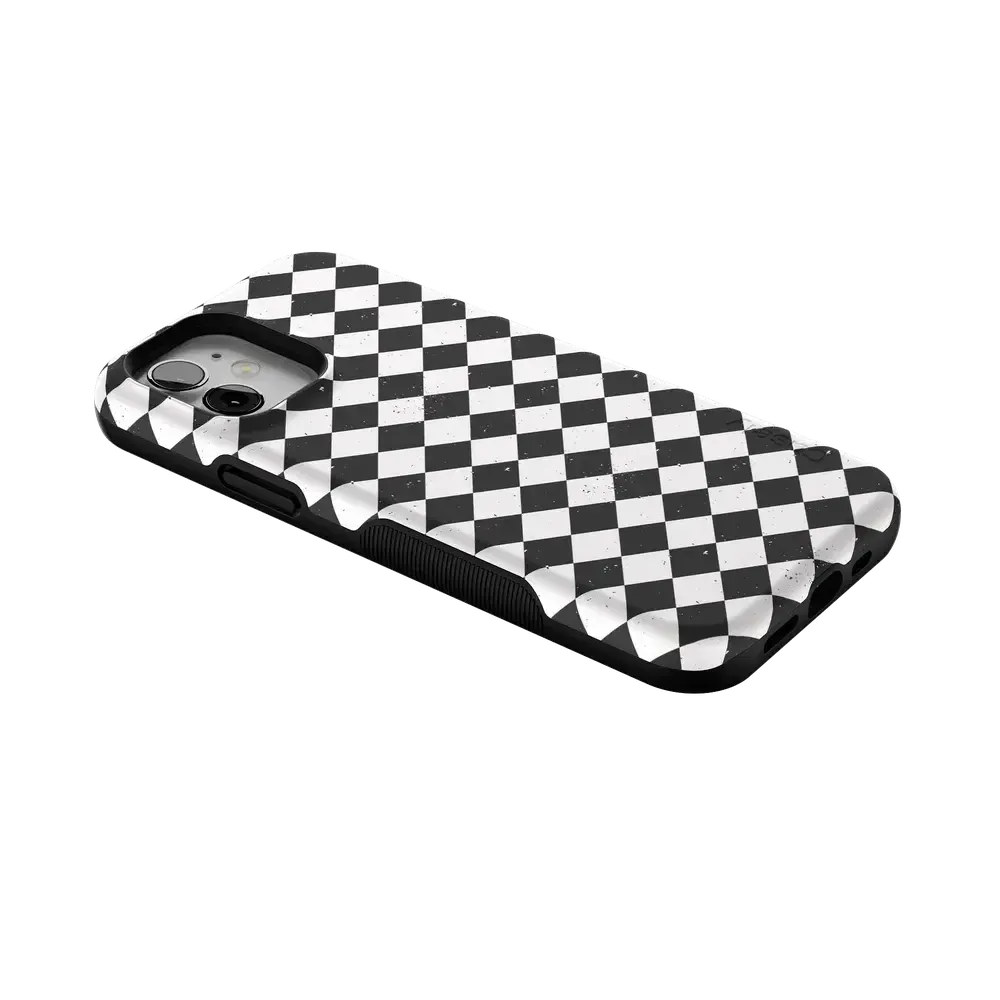Salem's Hex | Black & White Checkered Case