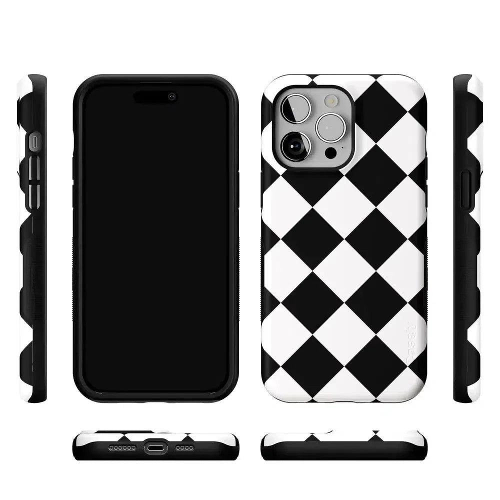 Black Checkerboard | High Contrast Design Case
