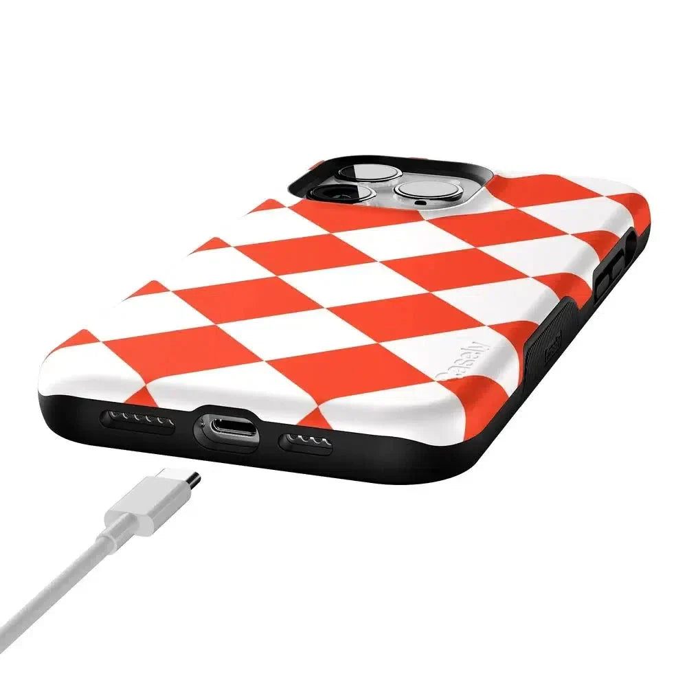 Red Checkerboard | High Contrast Design Case