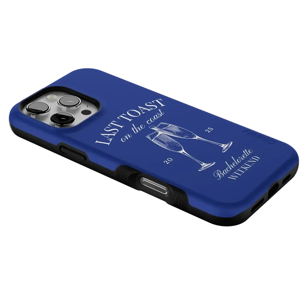 Last Toast | Blue Coastal Bachelorette Case