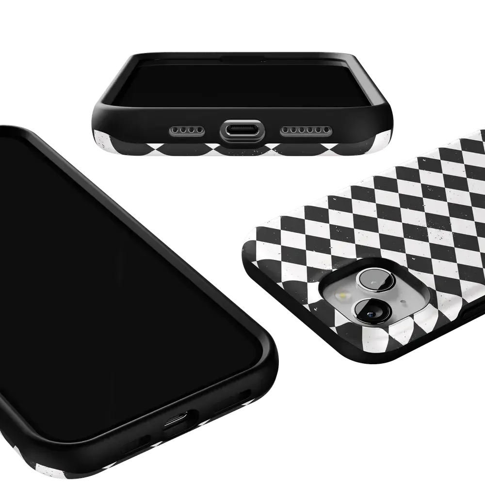 Salem's Hex | Black & White Checkered Case
