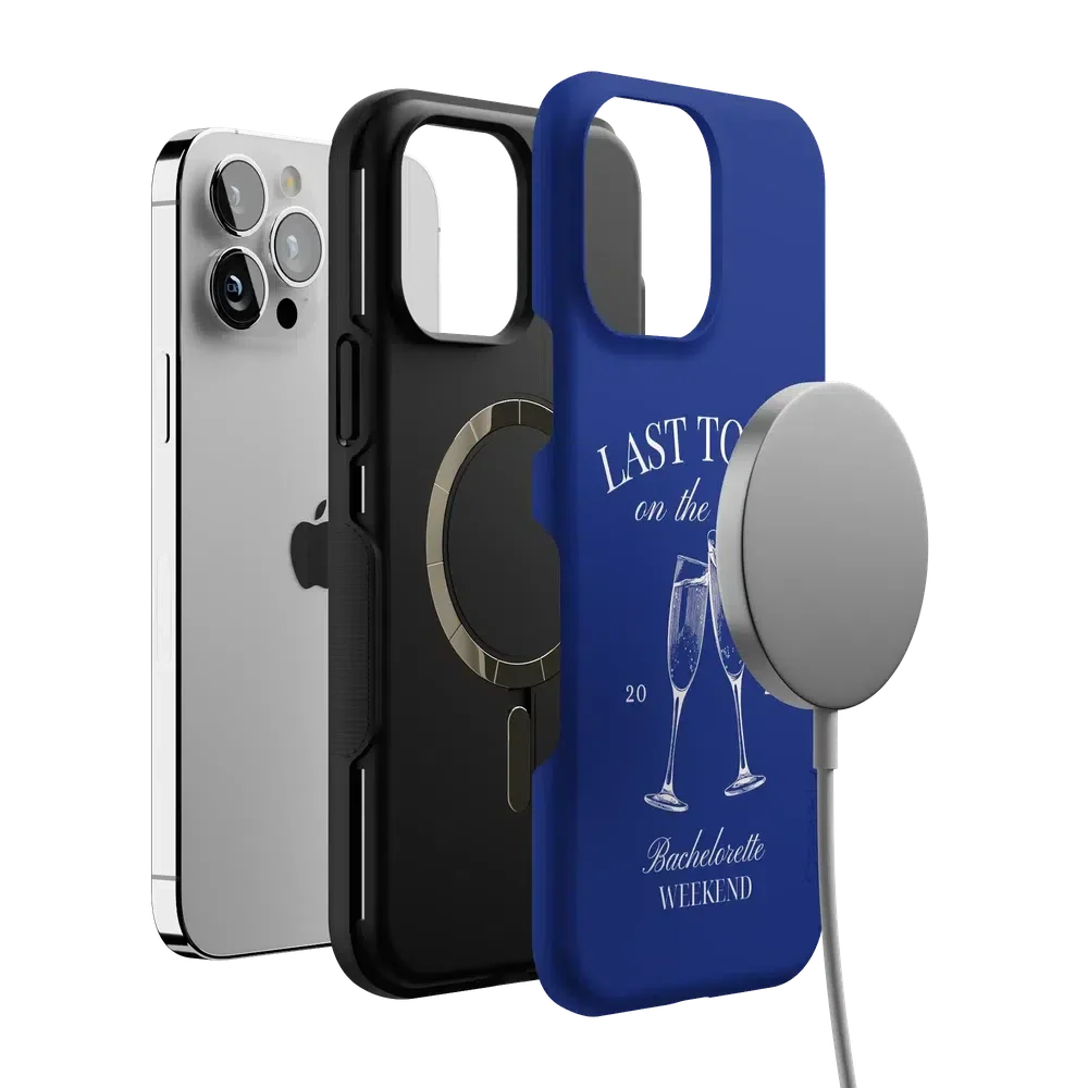 Last Toast | Blue Coastal Bachelorette Case