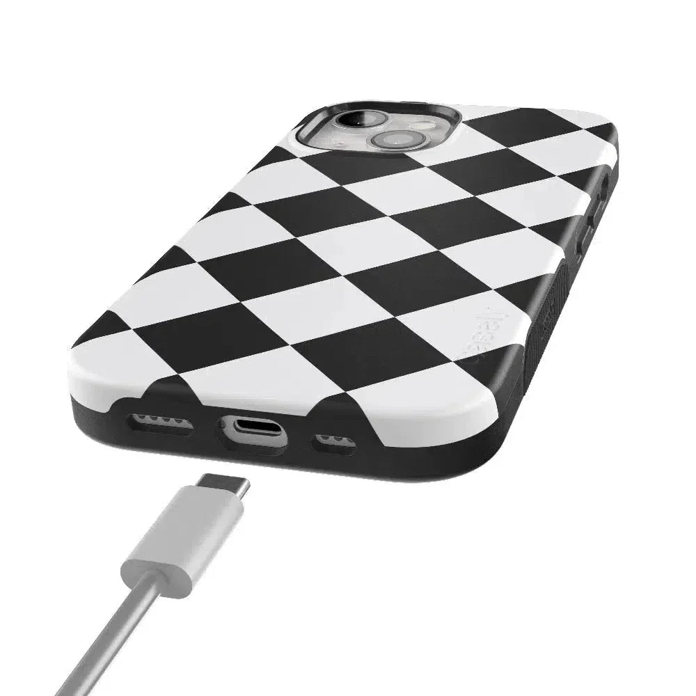 Black Checkerboard | High Contrast Design Case