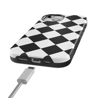 Black Checkerboard | High Contrast Design Case
