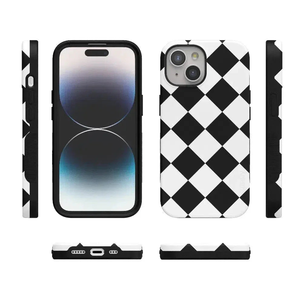 Black Checkerboard | High Contrast Design Case