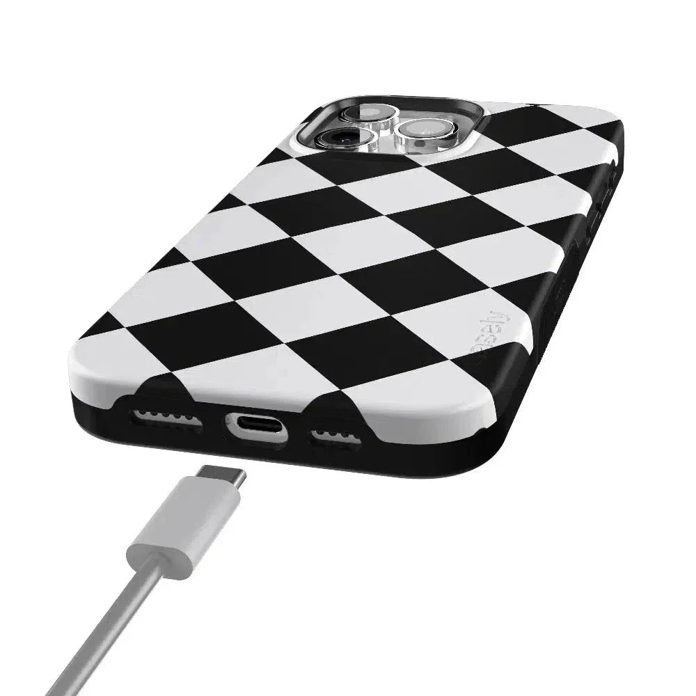 Black Checkerboard | High Contrast Design Case