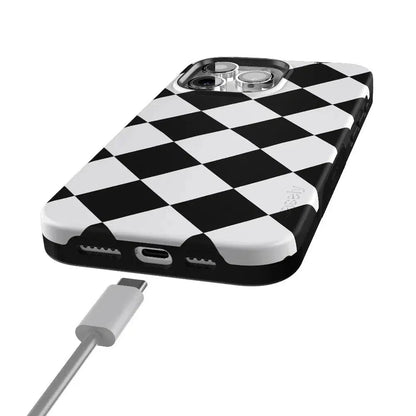 Black Checkerboard | High Contrast Design Case