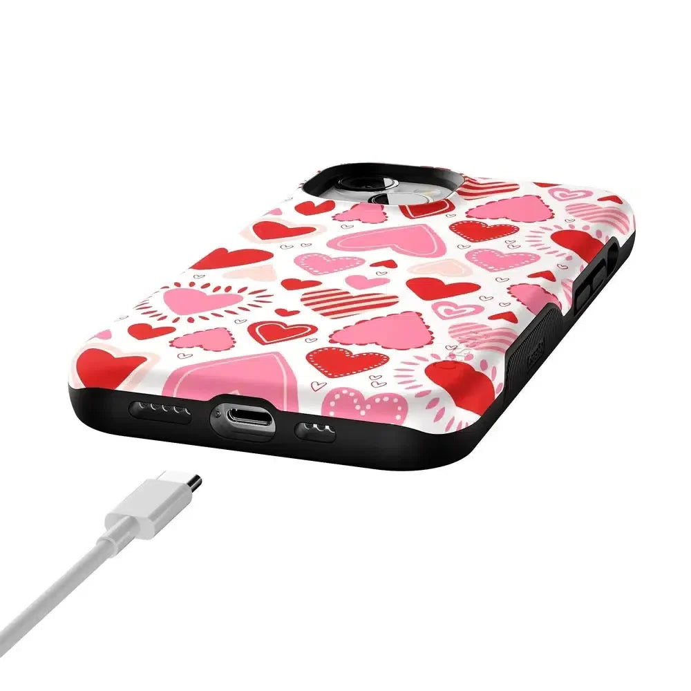 Love Struck | Heart Stickers Case