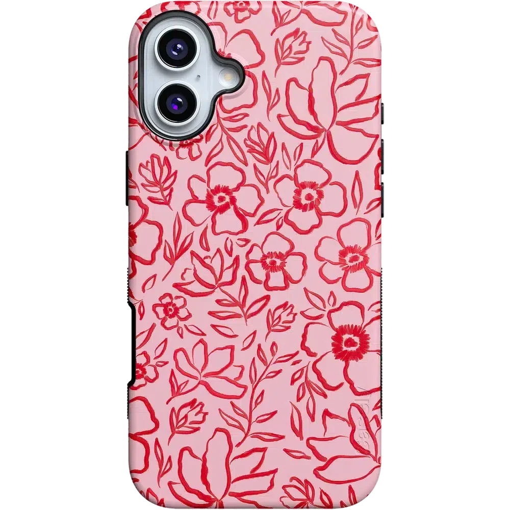 Blush Garden | Floral Doodle Case