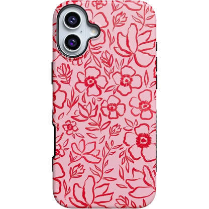 Blush Garden | Floral Doodle Case