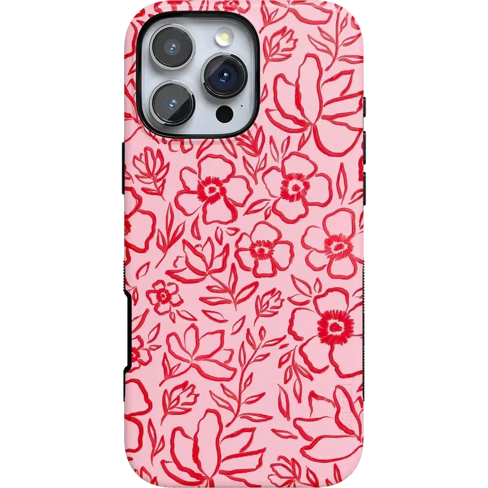 Blush Garden | Floral Doodle Case