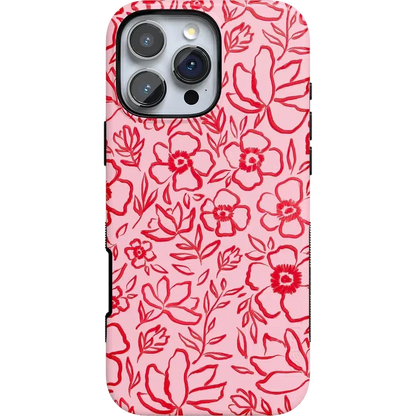Blush Garden | Floral Doodle Case