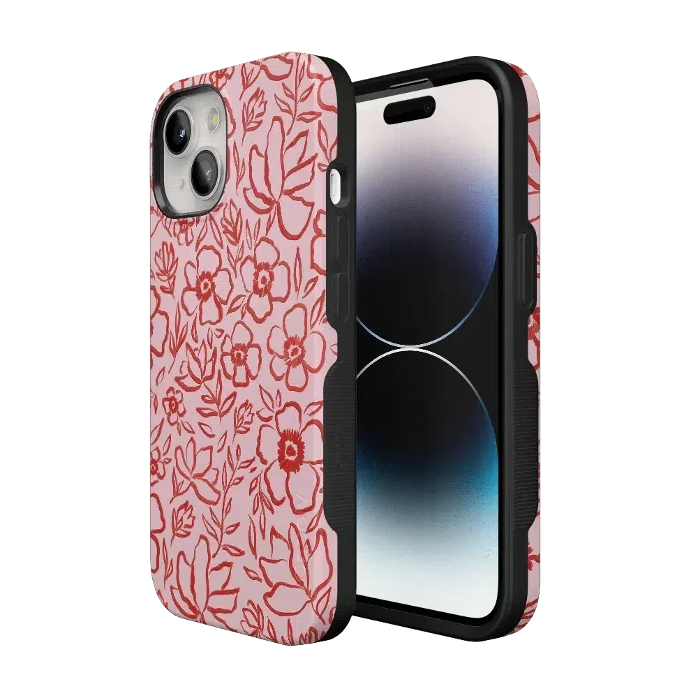 Blush Garden | Floral Doodle Case