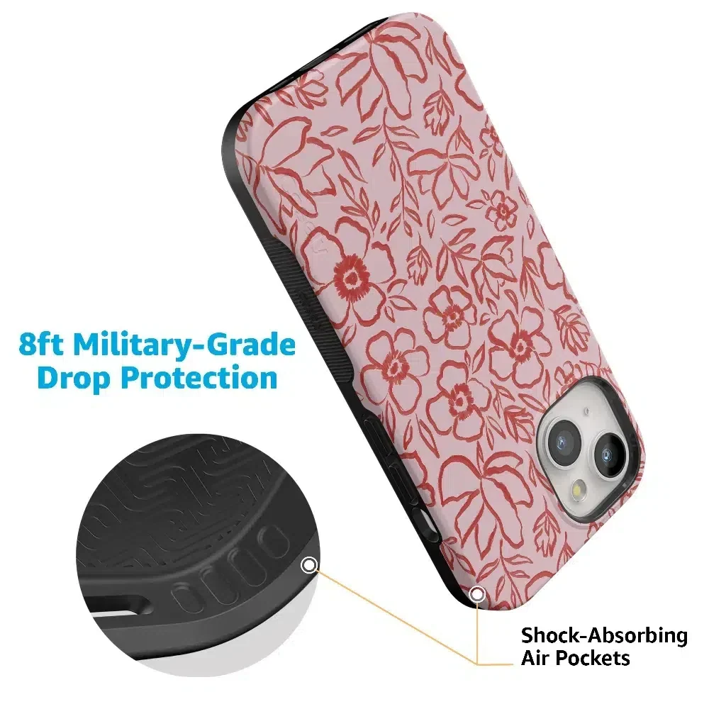 Blush Garden | Floral Doodle Case