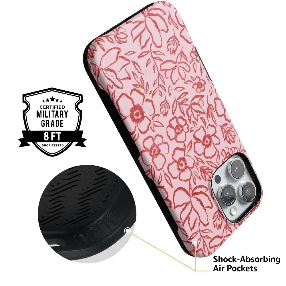Blush Garden | Floral Doodle Case