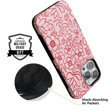 Blush Garden | Floral Doodle Case