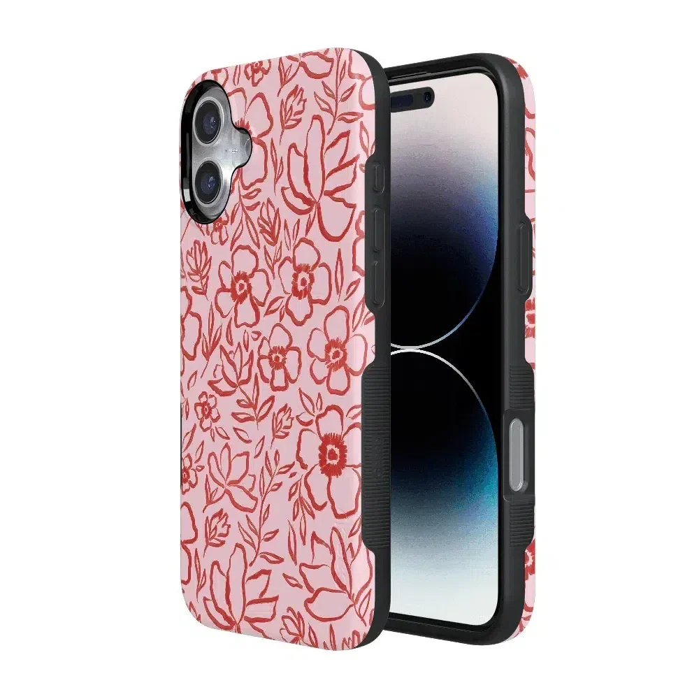 Blush Garden | Floral Doodle Case