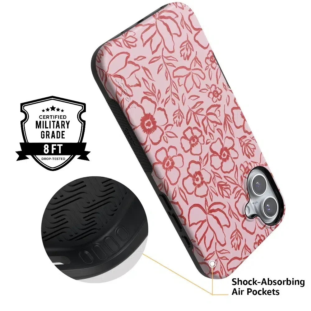 Blush Garden | Floral Doodle Case