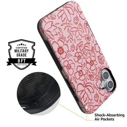 Blush Garden | Floral Doodle Case