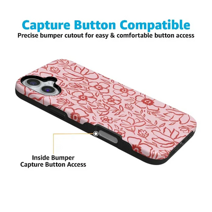 Blush Garden | Floral Doodle Case