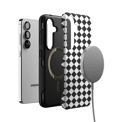 Salem's Hex | Black & White Checkered Case