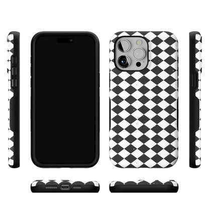 Salem's Hex | Black & White Checkered Case