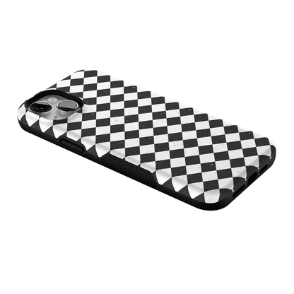 Salem's Hex | Black & White Checkered Case