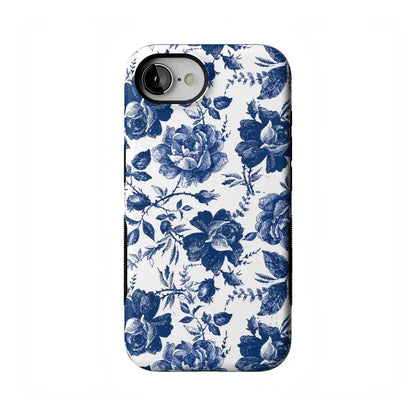 Rose to Fame | Blue & White Rose Floral Case