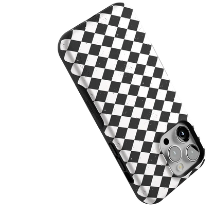 Salem's Hex | Black & White Checkered Case