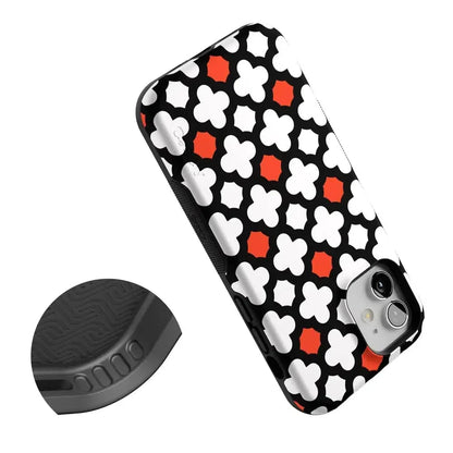 Red Lattice Tile | High Contrast Design Case