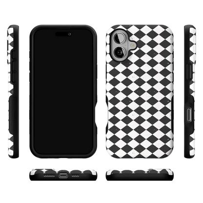 Salem's Hex | Black & White Checkered Case