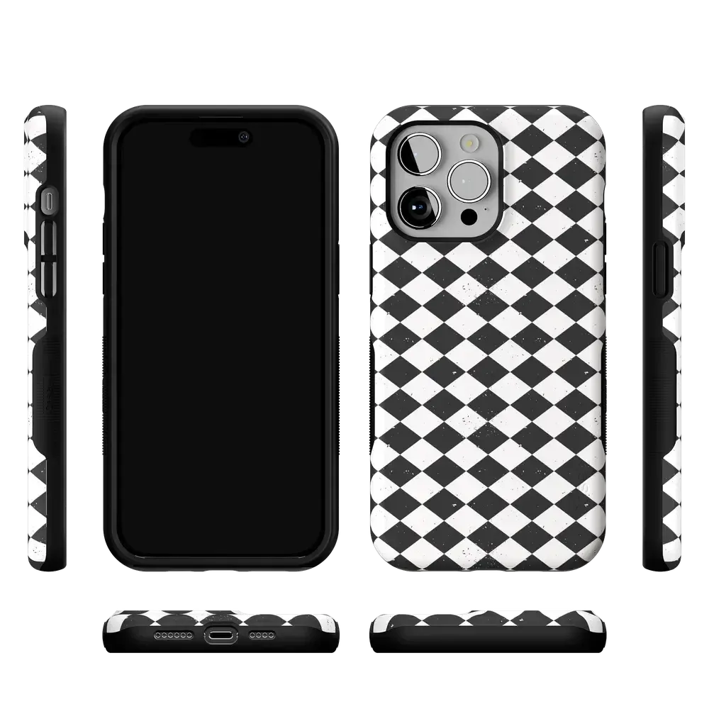 Salem's Hex | Black & White Checkered Case