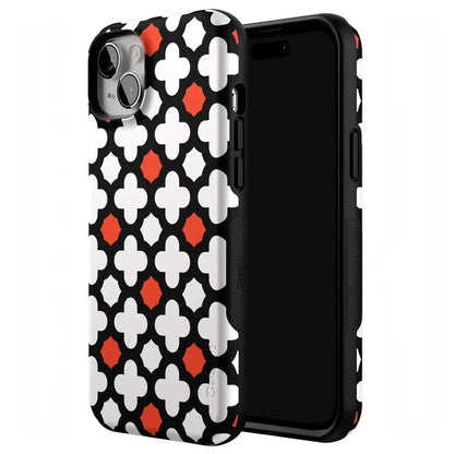 Red Lattice Tile | High Contrast Design Case