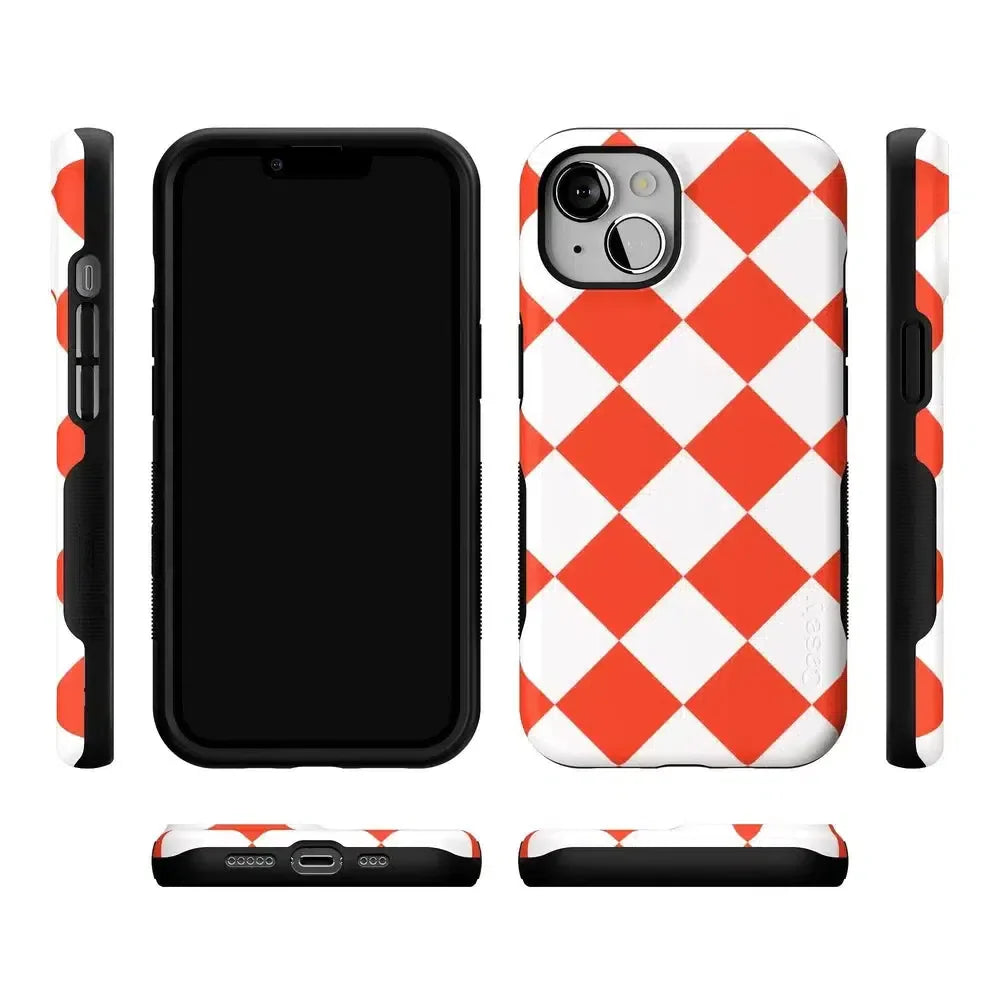 Red Checkerboard | High Contrast Design Case